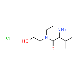 ChemSpider 2D Image | N-Ethyl-N-(2-hydroxyethyl)valinamide hydrochloride (1:1) | C9H21ClN2O2