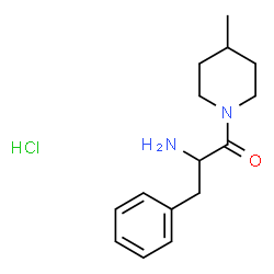 ChemSpider 2D Image | 2-amino-1-(4-methylpiperidin-1-yl)-3-phenylpropan-1-one hydrochloride | C15H23ClN2O