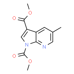 ChemSpider 2D Image | Dimethyl 5-methyl-1H-pyrrolo[2,3-b]pyridine-1,3-dicarboxylate | C12H12N2O4
