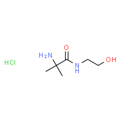 ChemSpider 2D Image | N-(2-Hydroxyethyl)-2-methylalaninamide hydrochloride (1:1) | C6H15ClN2O2