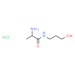 ChemSpider 2D Image | N-(3-Hydroxypropyl)alaninamide hydrochloride (1:1) | C6H15ClN2O2