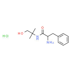 ChemSpider 2D Image | N-(1-Hydroxy-2-methyl-2-propanyl)phenylalaninamide hydrochloride (1:1) | C13H21ClN2O2
