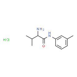ChemSpider 2D Image | N-(3-Methylphenyl)valinamide hydrochloride (1:1) | C12H19ClN2O