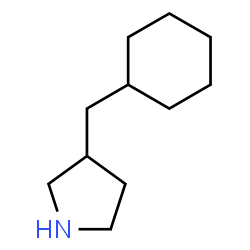 ChemSpider 2D Image | 3-(Cyclohexylmethyl)pyrrolidine | C11H21N
