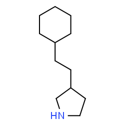 ChemSpider 2D Image | 3-(2-Cyclohexylethyl)pyrrolidine | C12H23N
