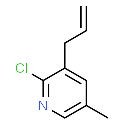 ChemSpider 2D Image | 3-Allyl-2-chloro-5-methylpyridine | C9H10ClN