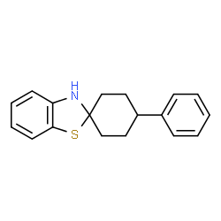 ChemSpider 2D Image | 4'-phenyl-3H-spiro[benzo[d]thiazole-2,1'-cyclohexane] | C18H19NS