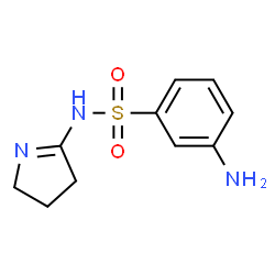 ChemSpider 2D Image | 3-Amino-N-(3,4-dihydro-2H-pyrrol-5-yl)benzenesulfonamide | C10H13N3O2S