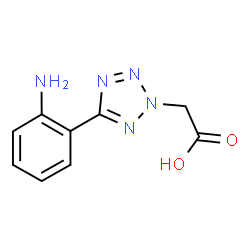ChemSpider 2D Image | [5-(2-Aminophenyl)-2H-tetrazol-2-yl]acetic acid | C9H9N5O2