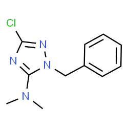 ChemSpider 2D Image | 1-Benzyl-3-chloro-N,N-dimethyl-1H-1,2,4-triazol-5-amine | C11H13ClN4