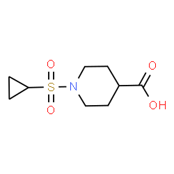 ChemSpider 2D Image | 1-(Cyclopropylsulfonyl)-4-piperidinecarboxylic acid | C9H15NO4S