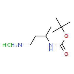 ChemSpider 2D Image | 3-boc-amino-butylamine hydrochloride | C9H21ClN2O2