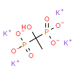 ChemSpider 2D Image | Tetrapotassium (1-hydroxy-1,1-ethanediyl)bis(phosphonate) | C2H4K4O7P2
