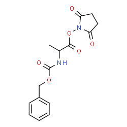 ChemSpider 2D Image | 2,5-Dioxo-1-pyrrolidinyl N-[(benzyloxy)carbonyl]alaninate | C15H16N2O6