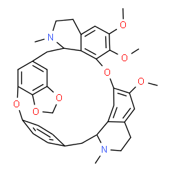 ChemSpider 2D Image | 23,24,28-Trimethoxy-18,33-dimethyl-7,10,12,26-tetraoxa-18,33-diazaoctacyclo[25.6.2.2~3,6~.1~8,15~.1~17,21~.0~9,13~.0~25,36~.0~30,34~]nonatriaconta-3,5,8,13,15(37),21(36),22,24,27,29,34,38-dodecaene | C38H40N2O7
