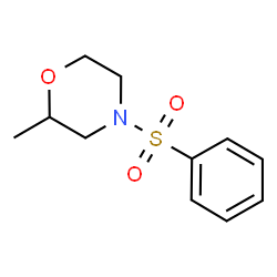 ChemSpider 2D Image | 2-Methyl-4-(phenylsulfonyl)morpholine | C11H15NO3S