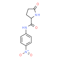 ChemSpider 2D Image | N-(4-Nitrophenyl)-5-oxoprolinamide | C11H11N3O4