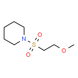 ChemSpider 2D Image | 1-[(2-Methoxyethyl)sulfonyl]piperidine | C8H17NO3S
