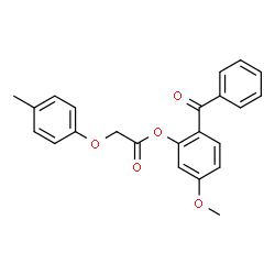 ChemSpider 2D Image | 2-Benzoyl-5-methoxyphenyl (4-methylphenoxy)acetate | C23H20O5