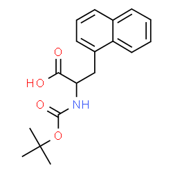 ChemSpider 2D Image | Boc-DL-1-naphthylalanine | C18H21NO4