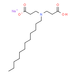 ChemSpider 2D Image | SODIUM LAURIMINODIPROPIONATE | C18H34NNaO4