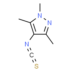 ChemSpider 2D Image | 4-Isothiocyanato-1,3,5-trimethyl-1H-pyrazole | C7H9N3S