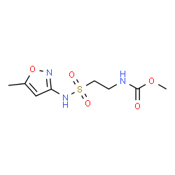 ChemSpider 2D Image | Methyl {2-[(5-methyl-1,2-oxazol-3-yl)sulfamoyl]ethyl}carbamate | C8H13N3O5S