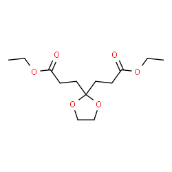 ChemSpider 2D Image | Diethyl 3,3'-(1,3-dioxolane-2,2-diyl)dipropanoate | C13H22O6