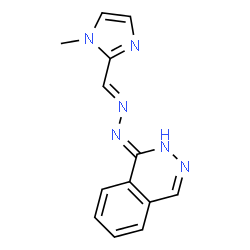 ChemSpider 2D Image | 1-{(2E)-2-[(1-Methyl-1H-imidazol-2-yl)methylene]hydrazino}phthalazine | C13H12N6