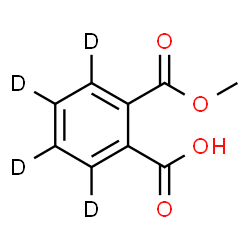 ChemSpider 2D Image | 2-(Methoxycarbonyl)(~2~H_4_)benzoic acid | C9H4D4O4