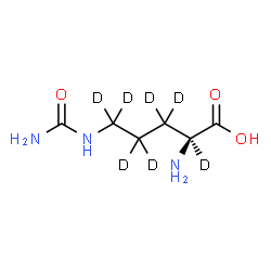 ChemSpider 2D Image | N~5~-Carbamoyl-L-(2,3,3,4,4,5,5-~2~H_7_)ornithine | C6H6D7N3O3