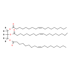 ChemSpider 2D Image | (~2~H_5_)-1,2,3-Propanetriyl (9Z,9'Z,9''Z)tris(-9-octadecenoate) | C57H99D5O6