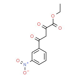 ChemSpider 2D Image | Ethyl 4-(3-nitrophenyl)-2,4-dioxobutanoate | C12H11NO6