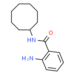 ChemSpider 2D Image | 2-Amino-N-cyclooctylbenzamide | C15H22N2O