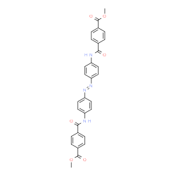 ChemSpider 2D Image | Dimethyl 4,4'-[(E)-1,2-diazenediylbis(4,1-phenylenecarbamoyl)]dibenzoate | C30H24N4O6