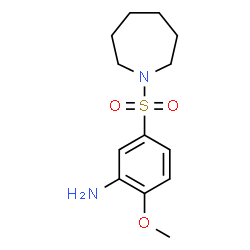 ChemSpider 2D Image | 5-(1-Azepanylsulfonyl)-2-methoxyaniline | C13H20N2O3S