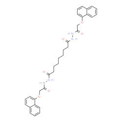 ChemSpider 2D Image | N'~1~,N'~9~-Bis[(1-naphthyloxy)acetyl]nonanedihydrazide | C33H36N4O6