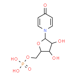 ChemSpider 2D Image | 1-(5-O-Phosphonopentofuranosyl)-4(1H)-pyridinone | C10H14NO8P