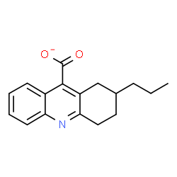ChemSpider 2D Image | 2-Propyl-1,2,3,4-tetrahydro-9-acridinecarboxylate | C17H18NO2