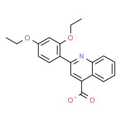 ChemSpider 2D Image | 2-(2,4-Diethoxyphenyl)-4-quinolinecarboxylate | C20H18NO4