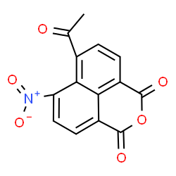 ChemSpider 2D Image | 6-Acetyl-7-nitro-1H,3H-benzo[de]isochromene-1,3-dione | C14H7NO6