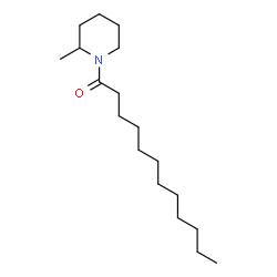 ChemSpider 2D Image | 1-(2-Methyl-1-piperidinyl)-1-dodecanone | C18H35NO