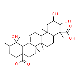 ChemSpider 2D Image | 2,3,19-Trihydroxyurs-12-ene-23,28-dioic acid | C30H46O7