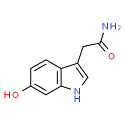 ChemSpider 2D Image | 6-hydroxy-1H-indole-3-acetamide | C10H10N2O2