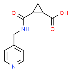 ChemSpider 2D Image | 2-[(4-Pyridinylmethyl)carbamoyl]cyclopropanecarboxylic acid | C11H12N2O3