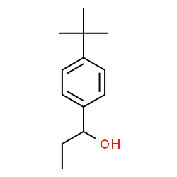 ChemSpider 2D Image | 1-[4-(2-Methyl-2-propanyl)phenyl]-1-propanol | C13H20O
