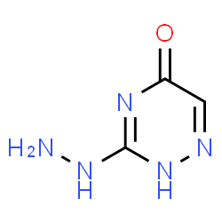 ChemSpider 2D Image | 3-hydrazinyl-1,2,4-triazin-5-ol | C3H5N5O