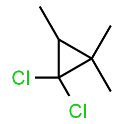 ChemSpider 2D Image | 1,1-Dichloro-2,2,3-trimethylcyclopropane | C6H10Cl2