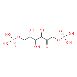 ChemSpider 2D Image | 1,6-Di-O-phosphonohex-2-ulose | C6H14O12P2
