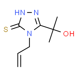 ChemSpider 2D Image | 2-(4-Allyl-5-sulfanyl-4H-1,2,4-triazol-3-yl)propan-2-ol | C8H13N3OS